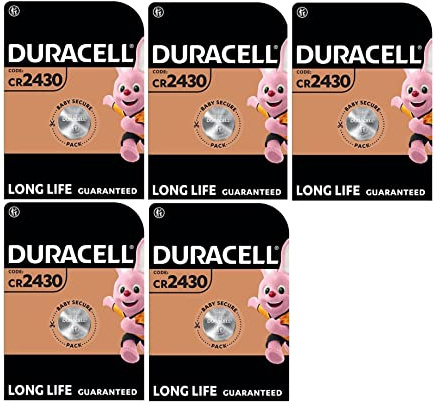 5 x Duracell CR 2430 Lithium (5 Blister à 1 Batterie) 5 Batterien