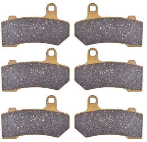 41854-08 Ceramic Front and Rear Disc Brake Pad for Harley FLHR Road King 08-22 / FLHX Street Glide 08-22, Road Glide FLTRX Limited 丨FLHTCU Ultra Classic Electra Glide FA409