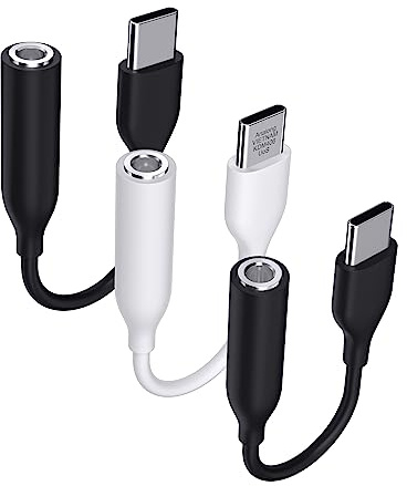ACAGET 3Pack USB C to 3.5 mm Headphone Jack for Samsung A17 A26 A16 S26 S25 | Type C Earphone Adapter Aux Adaptor Connector for iPhone 17 Air 16e 16Pro 15 for Galaxy Z Flip7 6 A56 A57 A37 for Pixel 10 9a
