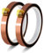 Bremorou 2 Rollos de Cinta Kapton Cinta Adhesiva Resistente al Calor 12 mm x 33 m Cinta térmica Sublimación Cinta de Temperatura Resistente al Calor Cinta de Transferencia de Calor Prensa para Placa