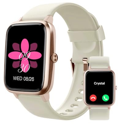 GRV Smartwatch Uomo Donna Bluetooth Chiamate Notifiche Orologio Pedometro Cardiofrequenzimetro Saturazione di Ossigeno Fitness Tracker Monitoraggio del Sonno Sveglia per Android iOS Galassia