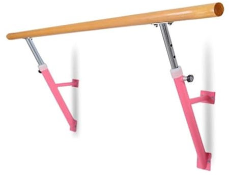 ASumPio Ballettstange, An Der Wand Montierte Freistehende Ballettstangen, Höhenverstellbar Von 80–120 cm, Tragbare Ballettstangen-Übungsausrüstung Für Tanzstudio-Stretch (Rosa 150 cm)