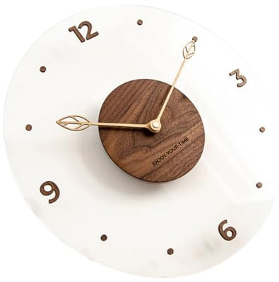 Ciieeo Leise Dekorative Punch-wanduhr Aus Acryl Und Holz Für Die Wanddekoration Zu Hause Schlafzimmer Wanduhr