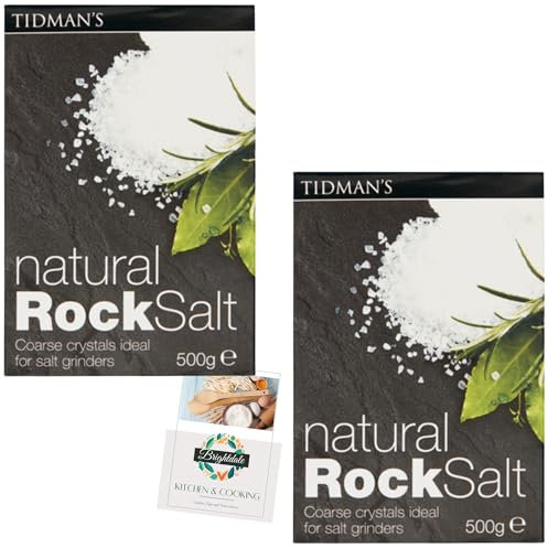 Sea Salt Bundle with Tidman's Rock Salt 500g 2 Pack + Brightdale Kitchen Card