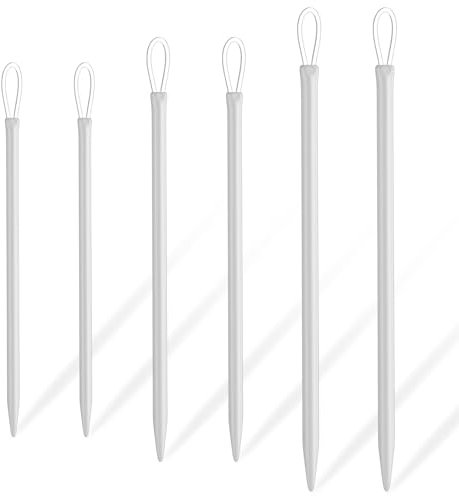 Molain 6 Stück Wollnadel, Nähnadeln mit Großem Öhr Stopfnadel wollnadel zum vernähen nähnadel Nylonfaden stopfnadeln mit großem öhr Zum Weben Wolle HandgenäHtes Leder