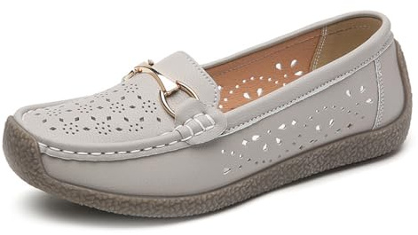 Mocasines Planos para Mujer, sin Cordones, Ligeros, Informales, con Punta Redonda, para Trabajo, Negocios, Zapatos de tacón bajo Antideslizantes