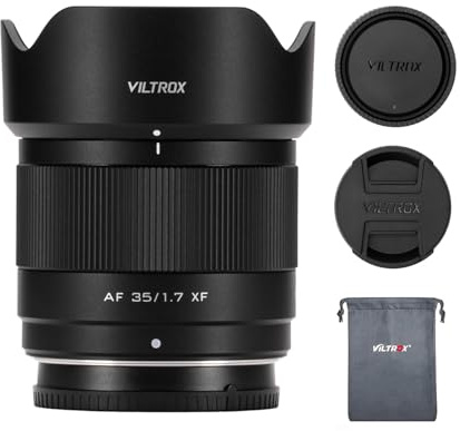 VILTROX 35mm f/1.7 F1.7 APS-C X-Mount Auto Focus Lens for Fujifilm Cameras,Large Aperture Camera Lens for Fuji X-T5 X-T4 X-T30 II X-S10 X-T200 X-T30 X-T20 X-H1 X-H2 X-T3 X-T100 X-PRO2 X-H1 X-E3