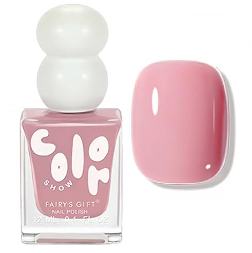 Baby Pink Nail Polish - Dusty Pink Nail Varnish - Breathable Quick Dry Long Lasting Chip Resistant Nail Varnish - No Need Cure French Light Pink Nail Polish For Art Manicure DIY Decorations At Home