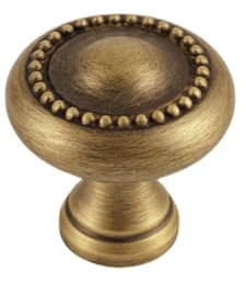 LIJUCAI Schrankknöpfe aus massivem Messing, Antik-Bronze, Möbelbeschläge, Schubladen, Küche, Knopf, 30 mm