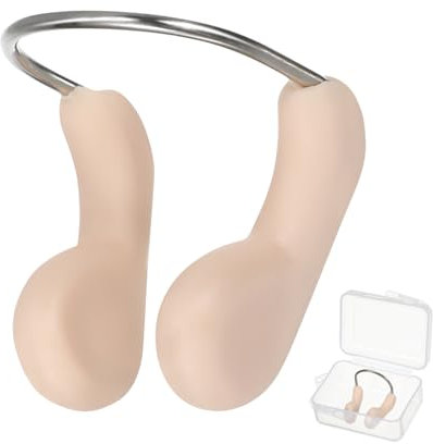 ibasenice Nasenklammer Schwimmen 2 Stück TPR Nasenschutzclip Wiederverwendbar Erwachsene Schwimmbad Training