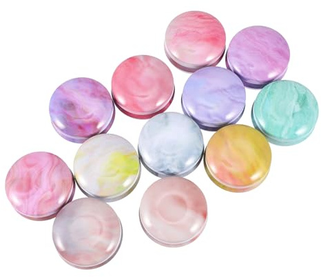 ARTSEWPLY 12piezas Caja de Embalaje para Aromaterapia Redonda de Contenedor de Velas Tapa para Manualidades y Joyería para Regalos y Eventos