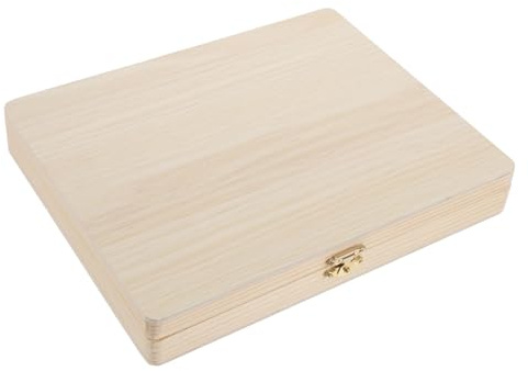 CORHAD Objektträger Aufbewahrungsbox Holz 100 Plätze Mikroskopzubehör Für Kinder Lehrpräparate Labor Aufbewahrungskoffer