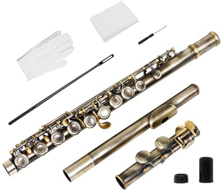 16 Löcher C Ton Flöte Mit E Taste Professionelles Holzblasinstrument Geschlossener Schlüssel Für Anfänger Und Fortgeschrittene Spieler Übungsflöte