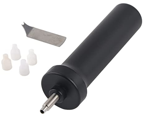 Watch Repair Air Pump Glass Crystal Removal Tool, Professional Watchmaker Repair Kit, ABS and Stainless Steel Watch Glass Remover with 5 Size Case Fittings for One Piece Watch Case