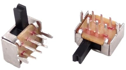 100 pezzi Mini interruttore a levetta SK22D07 Doppia 2P2T 6 pin Maniglia alta 5 mm SK22D07VG5 2 posizioni