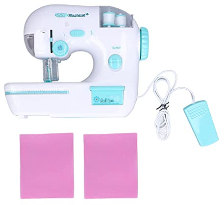 CFTGIW Elektrisk Symaskin Leksak Boost Kreativitet Hands On Förmåga Kompakt Struktur Symaskin Leksak för över 3 år Gammal ögonkoordination Borr Kreativitet Elektronisk på