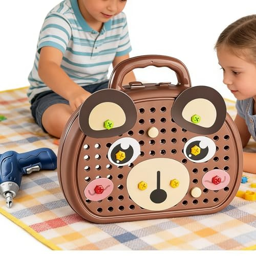 Herramientas educativas de construcción para niños, juguetes de ingeniería avanzada, juego de tecnología de juego de simulación premium para niños de 4 a 8 años