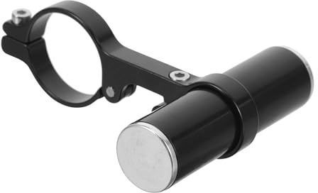 Kichvoe Extensor de Manillar de Bicicleta Multifunción de Metal, Soporte de Extensión para Luces y Teléfonos, Uso en Bicicletas Estacionarias y Paseos Diarios, Color Negro