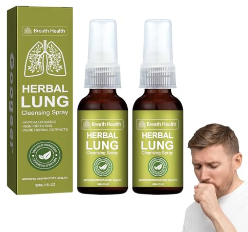 2026 Spray per la pulizia dei polmoni, spray per la pulizia dei polmoni, spray Herbal Lung Cleansing Spray, ingredienti naturali, delicato e senza irritazioni, per uomini e donne (colore 4)