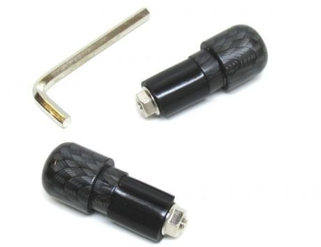 Lenkergewichte Lenkerenden Carbon passend für 22mm Lenker Mofa Moped Mokick Roller – Vibrationsdämpfend, Stylisch und Langlebig
