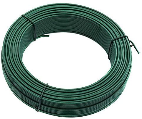 ESTEXO Bindedraht 2,0 mm x 50 m, verzinkt in Moosgrün RAL 6005