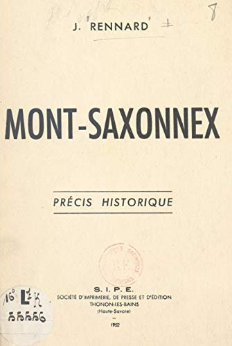 Mont-Saxonnex: Précis historique