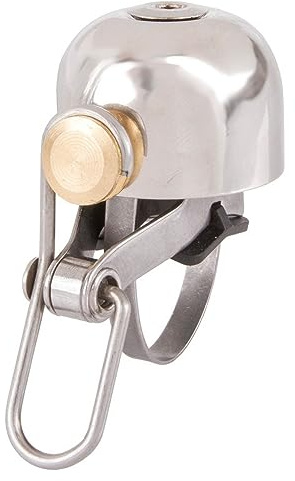 Fahrradklingel, Ø 30 mm, 85 dB laut, Kupferklingel, Silber, Bella C Yell von M-WAVE