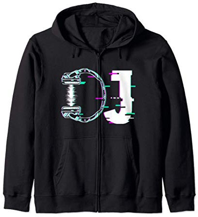 Musique DJ Disc Jockey Techno Casque Design Musicien Sweat à Capuche