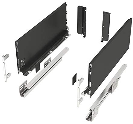 Schubkastensystem JUNKER-SLIM anthrazit Höhe: 167 mm Tiefe: 350 mm