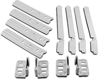 DL-pro 481231019131 - Kit de montage de porte - Pour porte entraînée - Compatible avec Bauknecht, Whirlpool, Ignis - Pour réfrigérateur, congélateur, réfrigérateur-congélateur