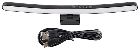 Sxhlseller Barre Lumineuse de Moniteur D'écran, Lampe LED de Bureau D'ordinateur, Lampe de Moniteur D'ordinateur à Commande Tactile, avec Petite Ventouse RVB 7 Couleurs pour écran incurvé