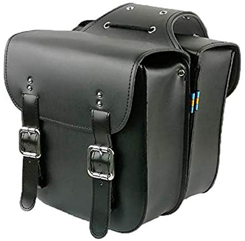 Camiesy Retro Fahrradträger Tasche Leder Rückträger Fahrradtaschen Rücksattelstütze für Retro Fahrrad Sattelträger Zubehör Schwarz
