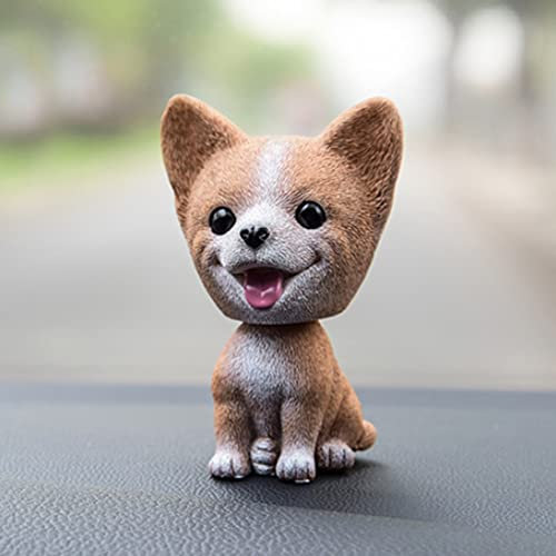 Rurunklee Auto Nette Nicken Schütteln Kopf Hund Puppe Verzierungen Auto Interieur Innendekoration Wackelkopf Dashboard Dekoration