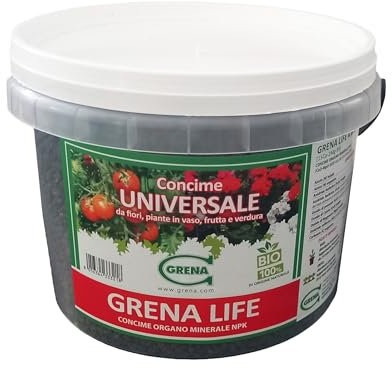 GRENA LIFE Fertilizzante Concime Organo-Minerale NPK (2 KG)
