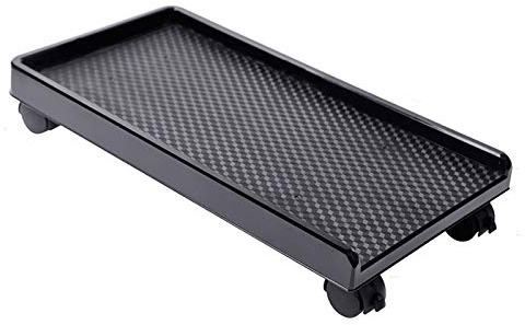 Guoyoocc Supporto per CPU,Carrello Porta PC Supporto,Supporto PC Fisso,Supporto per Desktop Rack di stoccaggio per mainframe con Freno,Computer Furniture Parts,Plastica,7 Stili,Nero/Bianco