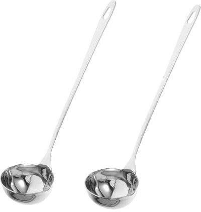 MAGICLULU Louche À Soupe En Acier Inoxydable Avec Passoire Et Cuillère À Double Bec Pour La Mise En Conserve Et Le Service