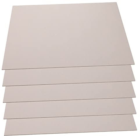 Operitacx Graupappe A3 2,5mm 5 Stück Selbstgemacht Schwerer Bastelkarton Verdickt Beidseitig Kinder Bastelpapier Für Malen Und Modellbau
