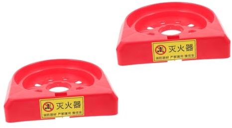 UKCOCO 2 Pièces Base D'extincteur Tuyau Ordures Absorbeur D'humidité Auto Siège De Toilette Feu Extincteur à Batterie S'échapper Voiture Fermer Camion De Pompier Buse Mini Plastique Rouge