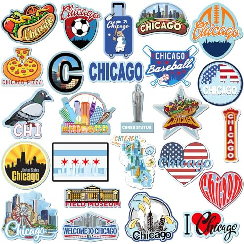 Fabbay Chicago 25 Pcs Cruise Ship Door Magnets Decorations