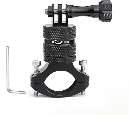 Anhoer Action Kamera Fahrrad Halterung Lenker Kamerahalterung 360-Grad Fahrradhalterung aus Aluminiumlegierung für GoPro Hero 13 12 11 10 9 8 7 Max für AKASO für Insta 360