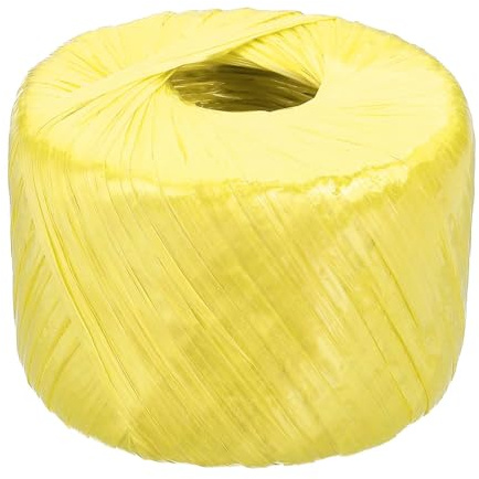 PATIKIL 400m Polyester Nylon Plastic Rope, Twine Household Bundles Ropes Roll for Gardening Packing Crafting DIY, Yellow