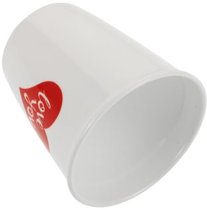 DONFAMDS Taza de Cerámica sin Asa para Parejas Vaso de Café Reutilizable Diseño Rojo 200 Ml para San Valentín y Bodas Taza Romántica para Oficina