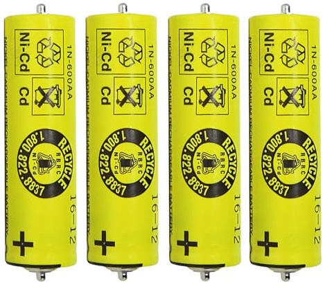 SHGTCOAP Batterie Rechargeable 600mAh Shaver. Compatible for Braun 320S-4 330 340 350CC-4 380S-4 390 5684 Rasoirs(4 pcs)