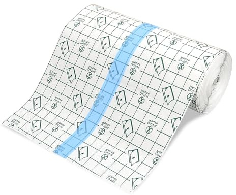 Pmueuff Benda Trasparente Impermeabile, 10CM x 10M Cerotti Elastici di Fissaggio Pellicola per Tatuaggi Antiallergico Pellicola Tattoo Benda Pellicola Trasparente per Tatuaggi Protezione, Doccia