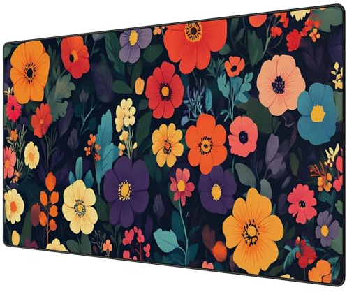 JIALONG Gaming Mouse Pad, Large Desk Pad, Desk Mat with Anti-slip Base, Anti-wear Personalized Design, Mousepad for Laptop PC, Computer, Office, Gaming, Home