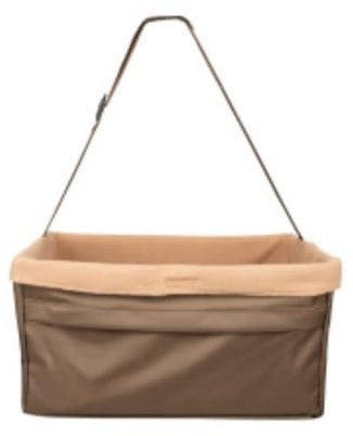 PetSafe Happy Ride Autositz, bis 11,3 kg – geeignet für Auto, große Fahrzeuge und SUV – leicht Verstellbarer Gurt – strapazierfähiger, maschinenwaschbarer Fleecebezug – Braun