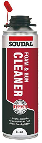 Expanding Foam Gun Cleaner Soudal Liquid Cleaning Solvent 500ml