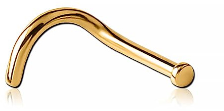 Inoki - Stud de nez plaqué or 18k avec disque