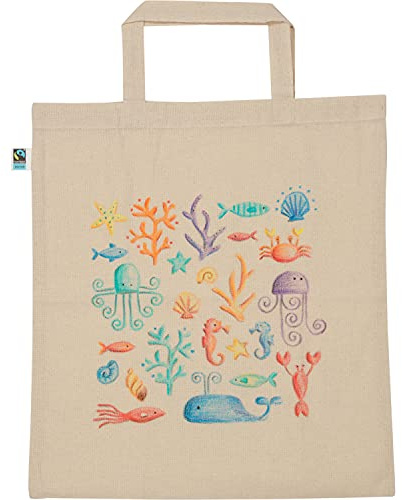 Goki - Kleine Baumwolltasche, Fairtrade Nicht anwendbar Spielzeugnetze, Mehrfarbig (58422)