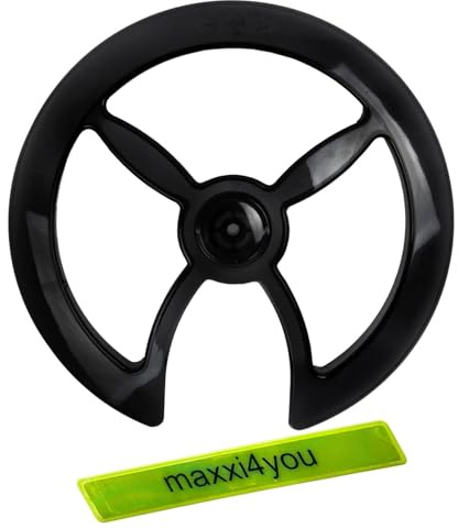 M-Wave Kettenschutzscheibe Kettenschutz - 46-48 Zähne Schwarz inkl. maxxi4you Reflexband